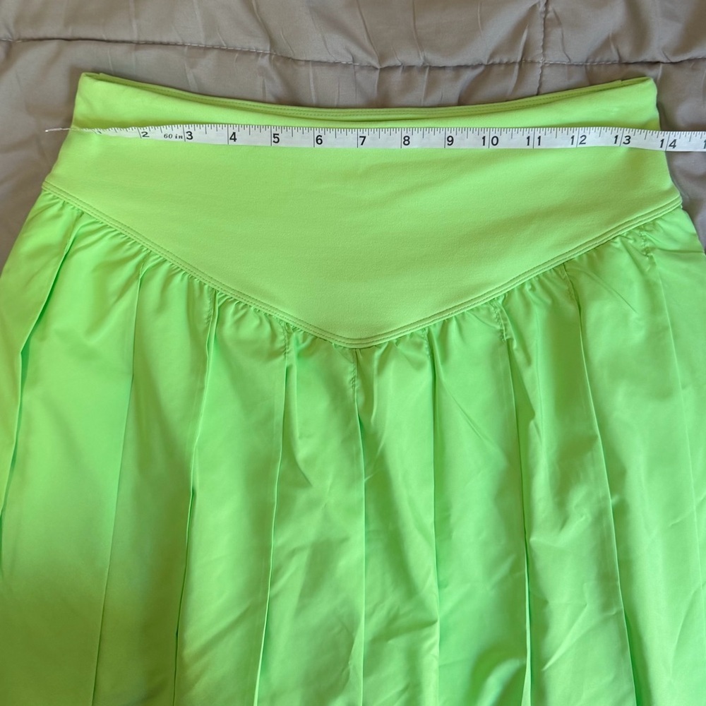 NWT FP Movement Swing Of Things Lime Pleated Skort Athletic M - Picture 15 of 16